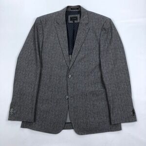7Diamonds Large 42R Torres Grey Two Button Blazer Sport Coat Jacket Performance